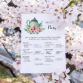 ブライダルシャワー財布のゲームの内容 招待状