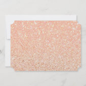 ブライダルシャワー赤面グリッターフューチャーミセスチケット 招待状 (裏面)