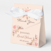 ブライダルシャワー赤面パンパスグラスフローラ感謝していユー フェイバーボックス (正面サイド)