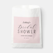 ブライダルシャワー赤面ピンクフェイバーバッグ フェイバーバッグ (正面)