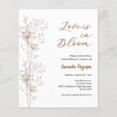 ブライダルシャワー野生の花の開花招待 (正面)