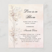 ブライダルシャワー野生の花の開花招待 (正面)