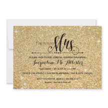 ブライダルシャワー金ゴールドグリッターフューチャーミセスモダンファブ