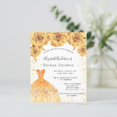 ブライダルシャワー金ゴールドドレスフローラ招待 (スタンド正面)