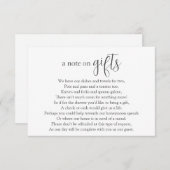 ブライダルシャワー金要求エンクロージャカード エンクロージャーカード (正面/裏面)