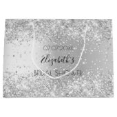 ブライダルシャワー銀名 ラージペーパーバッグ (正面)