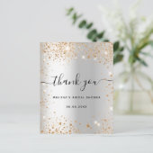ブライダルシャワー銀金ゴールドサンキューカード (スタンド正面)