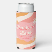 ブライダルシャワー飲インラブレトロピンククーラーボックス スリム缶クーラー (Seltzer正面)
