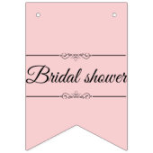 ブライダルシャワー飾り旗 バンティングフラッグ (第1の旗)