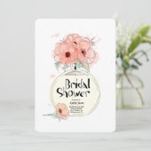 ブライダルシャワー香料ボトル 招待状 (スタンド正面)