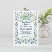 ブライダルシャワー魅力的ブランチ 招待状 (スタンド正面)