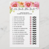 ブライダルシャワー3605を知っている最高のゲーム (裏面)