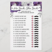 ブライダルシャワー3963嫁を知っている最高のゲーム チラシ (裏面)