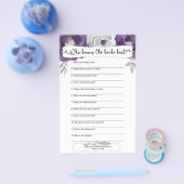 ブライダルシャワー3963嫁を知っている最高のゲーム チラシ (シングル)