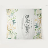 ブライダルシャワー | アイボリー フラワー フォト 背景 タペストリー (正面(横))