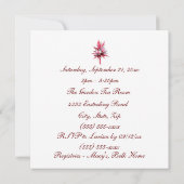 "ブライダルシャワー"アフリカ製のAmer Bride [2]ダークピン付き 招待状 (裏面)