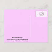 ブライダルシャワー インビテーションポストカード (裏面)