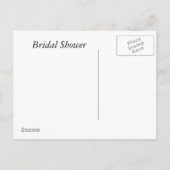 ブライダルシャワー インビテーションポストカード (裏面)