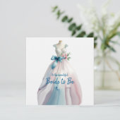 ブライダルシャワー ウェディングドレス 花嫁 カード (スタンド正面)
