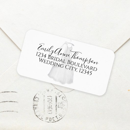 ブライダルシャワー ウェディング 現代のカスタマイズされた郵送 ラベル