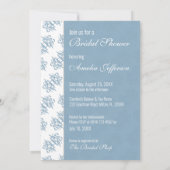 ブライダルシャワー-エレガントブルーシャワー招待状 招待状 (裏面)