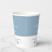 ブライダルシャワー-エレガントブルーシャワー紙カップ 紙コップ (右)