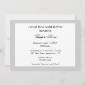 ブライダルシャワー-カスタムフォトB&Wインビテーション 招待状 (裏面)