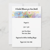 ブライダルシャワー，ガーデン，花，招待状 招待状 (正面)