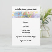 ブライダルシャワー，ガーデン，花，招待状 招待状 (スタンド正面)