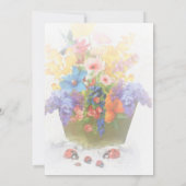 ブライダルシャワー，ガーデン，花，招待状 招待状 (裏面)