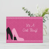 ブライダルシャワー/ガールズナイトアウトパーティの招待状 招待状 (スタンド正面)