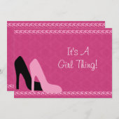 ブライダルシャワー/ガールズナイトアウトパーティの招待状 招待状 (正面/裏面)