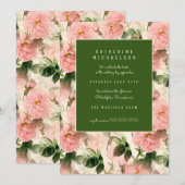 ブライダルシャワー |キャベツファッションドの旧バラ 招待状 (正面/裏面)