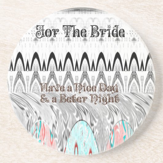 ブライダルシャワー ギフト アート プリント コースター (正面)