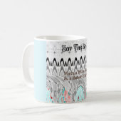 ブライダルシャワー ギフト アート プリント コーヒーマグカップ (正面左)