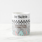 ブライダルシャワー ギフト アート プリント コーヒーマグカップ (中央)