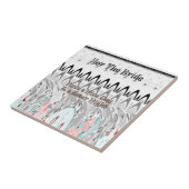 ブライダルシャワー ギフト アート プリント タイル (側面)