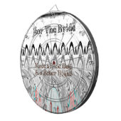 ブライダルシャワー ギフト アート プリント ダーツボード (正面右)