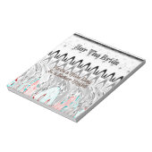 ブライダルシャワー ギフト アート プリント ノートパッド (回転)