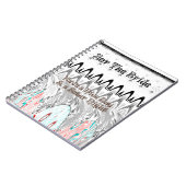 ブライダルシャワー ギフト アート プリント ノートブック (左側)