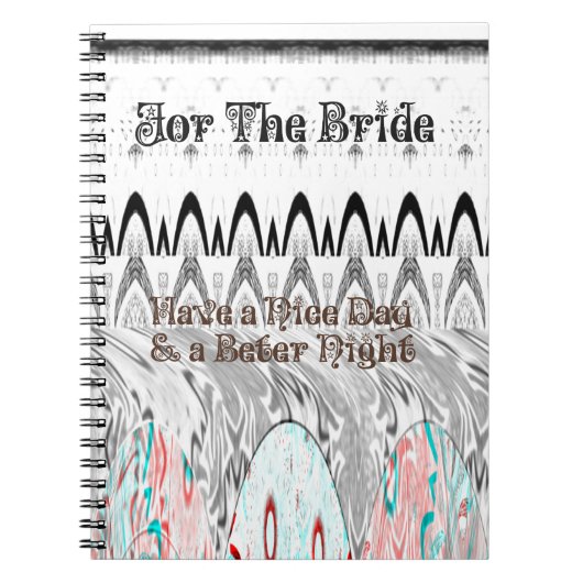 ブライダルシャワー ギフト アート プリント ノートブック (正面)