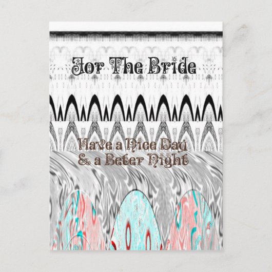 ブライダルシャワー ギフト アート プリント ポストカード (正面)