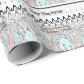 ブライダルシャワー ギフト アート プリント ラッピングペーパー (ロールコーナー)