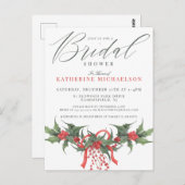 ブライダルシャワー |クリスマスウォーターのカラーフローラ ポストカード (正面/裏面)