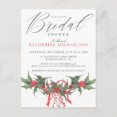 ブライダルシャワー |クリスマスウォーターのカラーフローラ ポストカード (正面)