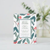 ブライダルシャワー |クリスマス・ホリデーフローラはがき ポストカード (スタンド正面)