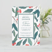 ブライダルシャワー |クリスマス・ホリデーフローラ 招待状 (スタンド正面)