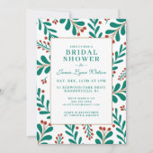 ブライダルシャワー |クリスマス・ミスタントー&ホリー 招待状 (正面)