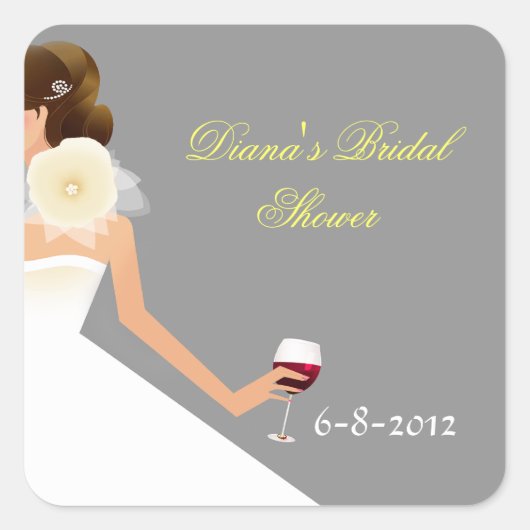 ブライダルシャワー スクエアシール (正面)