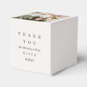 ブライダルシャワー タウペー お礼の写真付きカード フェイバーボックス (裏面サイド)